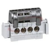 L-klemm, 4x 1.5..16mm², 80A 400V, touch-proof, black