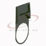 Märgise alus Osmoz, ø22mm twin touch device, round - standard size, black