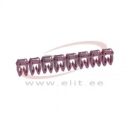 Juhtmemärgis CAB3, 4..6mm², 7, ribas 20pcs, Legrand, purpurne