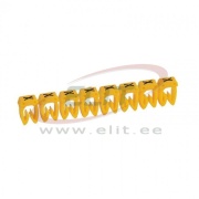 Juhtmemärgis CAB3, 4..6mm², X, ribas 20pcs, kollane