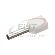 Kaksik juhtmehülss kraega Ct 007508 wc, 2x0.75x8mm, 100pcs/pck, valge