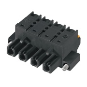 PCB Plug-in Connector BLF 7.62HP/06/180F SN BK BX, female plug, 7.62mm, 6P, 180°, 2.5mm², push-in, Weidmüller, black