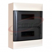 Pinnapealne jaotuskilp Practibox S, 2x 12M, 90A 230/400VAC, PEN 16+16| 1.5..16mm², 328x386x108, IP40 IK07 cl.II, valge - uks suitsuklaas