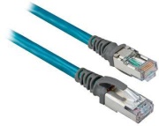 Patch Cord EtherNet, unshielded twisted pair, RJ45 plug » RJ45 plug, 4x2x24AWG, 300V, 40m PVC cable, Allen-Bradley, teal