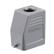 Hood HDC 16D TOLU 1M25G, size 3, cable entry from top, end-locking clamp, lower side, -40..125°C, diecast alumiinium, M25, IP65, Weidmüller