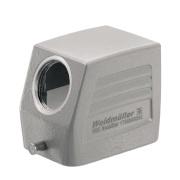 Hood HDC 16B TSLU 1M25G, size 6, cable entry from side, end-locking clamp, lower side, -40..125°C, diecast alumiinium, M25, IP65, Weidmüller