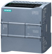 Simatic S7-1200, CPU 1211C, compact CPU, DC/DC/DC, onboard I/O: 6DI 24VDC, 4DO 24VDC, 2AI 0..10VDC, power supply: 20.4..28.8VDC, progr./data memory 50kB