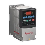 VFD PowerFlex4, 0.37kW 2.3A 1x240VAC, LED display, fixed digital keypad, EMC, RS485, frame A, Allen-Bradley