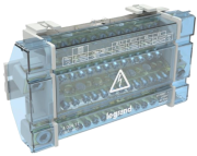 Hargnemisplokk, 4P 160A 500V, 4x (1x 35..70mm²| 1x 10..25mm² 1x 10..16mm² 4x 6..16mm² 7x 1.5..10mm²), 10M, TS35