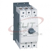 Mootorikaitselüliti MPX³ 100H, 37kW 55..75A 75kA, thermal magnetic, rotary handle, TS35, panel mount, Legrand