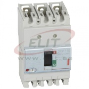 Kompaktkaitselüliti DPX³ 160, 125A 3x 415VAC 36kA, short-circuit protection 0.8..1In, overload protection 10In, incl. screws/ cage clamps Al/Cu 70/95mm², panel mount