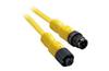 Sensor/Actuator Cable 889D, M12 4pin socket » M12 4pin plug, 4A 250V, -20..105°C, PUR, L10m, IP68, Allen-Bradley, yellow