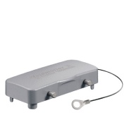 Cover HDC 16B DODQ 4BO, size 6, side-locking clamp, lower side, -40..125°, diecast alumiinium, IP65