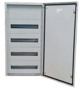 Jaotuskilp JXJ, 4x 18M, 80A 400VAC, 450x870x140mm, ülemised, alumised kaabli sisestusplaadid, tsingitud terasplekk, -5..40°C, 4x FL21, Jumax JXJ 72-18, IP44 IK10, MaxPro, kivihall