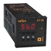 Aegrelee XT56, countdown, on/off delay 0..9.99s..99.9h, DPDT (2CO) 5A 230VAC/ 24VDC, set point, pulse start, reset| front, remote, power interruption, pushwheel switch, LED display 1x3, sv 90..270VAC/DC, ■48x48/ □45x45mm, Selec
