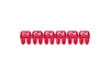 Juhtmemärgis CAB3, 0.5..1.5mm², 2, ribas 30pcs, Legrand, punane