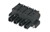 PCB Plug-in Connector BLF 7.62HP/06/180F SN BK BX, female plug, 7.62mm, 6P, 180°, 2.5mm², push-in, Weidmüller, black