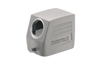 Hood HDC 16B TSLU 1M25G, size 6, cable entry from side, end-locking clamp, lower side, -40..125°C, diecast alumiinium, M25, IP65, Weidmüller