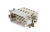 Insert HDC HA 10 MT, male, size 2, 10P 16A 250V, tension clamp, Weidmüller