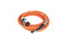 Power Cable 2090 Kinetix, SpeedTec DIN (motor end) » flying-lead (drive end), 8A 600V, 40m industrial TPE cable 4x16AWG D0.36-in., orange