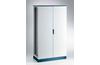 Metallkapp ENUX, 1200Wx2000Hx400D, frame, blank double door, rear panel, lever-operated double bar locking w. 3mm double-bit insert, modular, adj. cable entry w. sealing gasket, C3M| epoxy resin layer, IP55 IK10, NEMA12, ETA, sinine/ hall