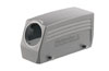 Hood HDC 24B TOBU 1PG21G, size 8, cable entry from top, side-locking clamp on lower side, PG21, IP67, Weidmüller