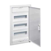 FM Distribution Box Nedbox™, 3x 12(+2)M, PEN 30+24, w. metal door, 330Wx555Hx87D, IP40 IK07, white