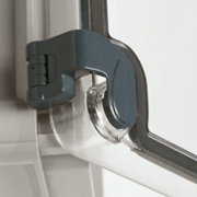 Hinges Plexo, for box up to 220Wx170H, 2pcs/pck, grey