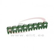 Marker CAB3, 4..6mm², 5, strip 20pcs, green