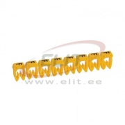 Marker CAB3, 4..6mm², F, strip 20pcs, yellow