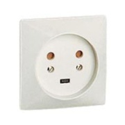 FM Socket Anneala, 2P+T, 20A 400VAC, 80x80mm, ivory