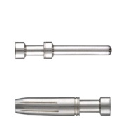 Crimp Contact HDC-C-HE-SM0.75-1.00AG, male, 1mm², turned, copper alloy