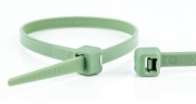 Cable Tie CHM, 300/4.8, 14kg, polypropylene, -35..85°C, chemicals resistant, UL94 HB, HF, SF, 100pcs/pck, green