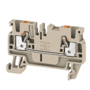 Feed-through Terminal Block A2C 2.5, 1-tier, 2.5mm² 24A 800V, push-in, beige