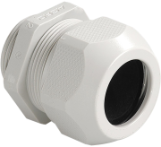 Cable Gland Syntec, M20x1.5, ø7..13mm| 1piece sealing insert, wrench 24mm, thread 9mm, -30..100°C, PA6 ^TPE, HF, incl. O-ring, CE/UL/VDE, IP68, light grey