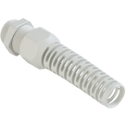 Cable Gland Syntec M12x1.5, anti-kink nozzle, ø2.5..6.5mm, wrench 15mm, thread 6mm, -30..100°C, PA6 ^CR, incl. O-ring, HF, CE/UL/VDE, IP68, light grey