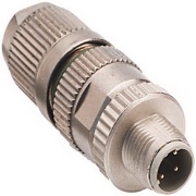 IDC Connector, M12 4pin, shielded, Ethernet, 4A 32V