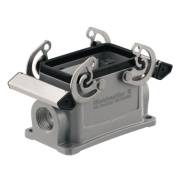 Base HDC 16B SBU 1PG21G, size 6, side-locking clamp on lower side, PG21, IP65