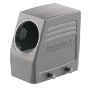 Hood HDC 24D TSBU 1M32G, size 4, cable entry from side, plug housing, side-locking clamp on lower side, M32, IP65