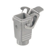 Coupling hood HDC 04A KOLU 1M20G, size 1, side-locking clamp on lower side, diecast aluminium, -40..125°C, M20, IP65