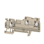 AIO21 1.5 SO| Initiator/actuator Terminal , 2-tier, 1.5mm² 13.5A 250V, push-in, dark beige