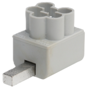 Feed-in Terminal AS/3x16 SNS, Al/Cu 3x 16mm² 63A 690V, grey