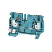 Feed-through Terminal Block A2C 4 BL, 1-tier, 4mm² 32A 800V, push-in, blue