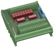 HART Termination Board FI-PFH-NS0137-R, connection board for K-System HART Multiplexer, 16-ch., interface for series connections, integrated switchable 220Ω resistor, TS35