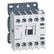 Mini Contactors CTXmini, 7.5kW 16/20A 3x400VAC, 1NO 10A 240VAC, cv 230VAC, TS35 ^panel mount