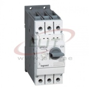 Motor Protection Circuit Breaker MPX³ 63H, 30kW 45..63A 50kA, thermal magnetic, rotary handle, TS35 ^panel mount