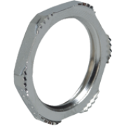 Locknut EMC M40x1.5, cutter teeth, 46| 5.3mm, -60..200°C, nickel-plated brass