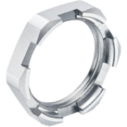 Drainage Locknut, M12x1.5, wrench 15, thread 4.5mm, -50..200°C, nickel-plated brass