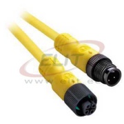 Sensor/Actuator Cable 889D, M12 4pin socket » M12 4pin plug, 4A 250V, -20..105°C, PUR, L10m, IP68, yellow