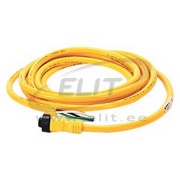 Sensor/Actuator Cable 889D, M12 90° 8pin socket » M12 8pin plug, 1.5A 300VAC/36VDC, 20..105°C, L5m PVC cable, IP67, Nema6P, yellow
